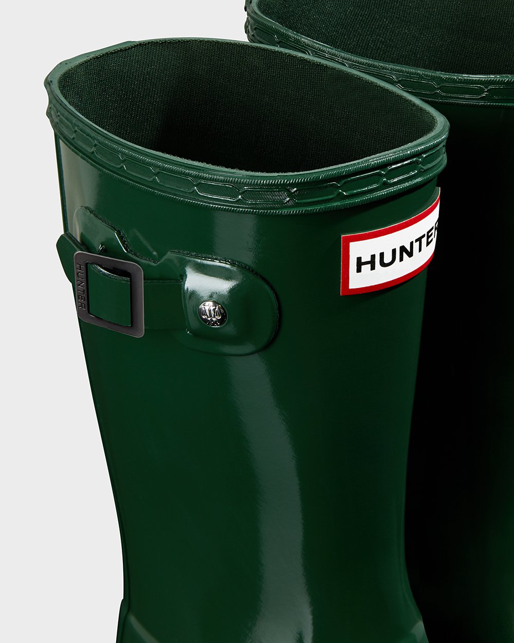 Botas De Agua Hunter Niños Original Big Gloss - Verde - Argentina 1536RVFWM